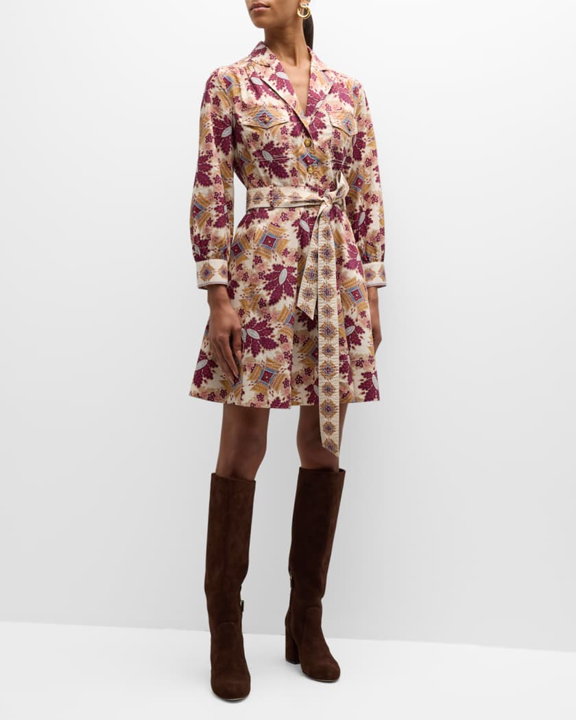 Gucci Floral-print stretch-cotton shirtdress