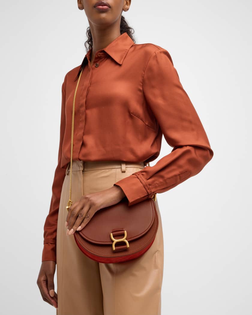 Chloé Medium Leather Marcie Saddle Bag