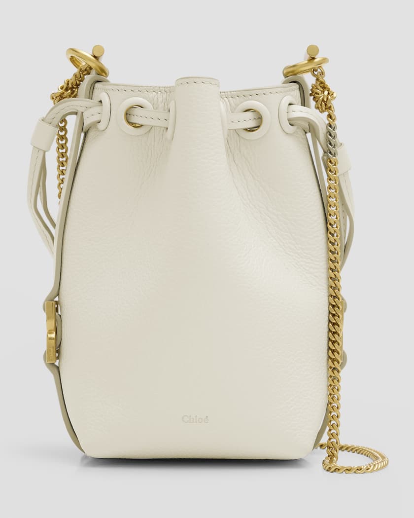 Chloe Marcie Micro Denim Bucket Bag