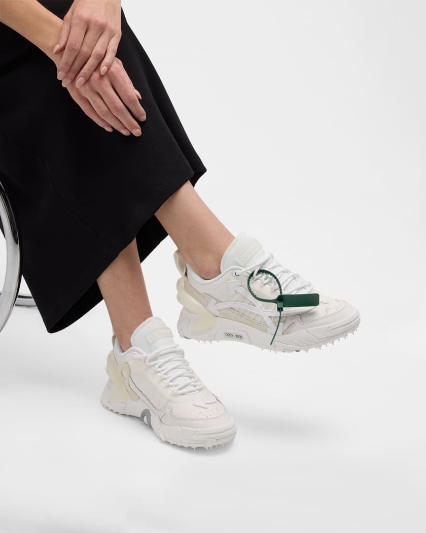 Off-White Odsy 2000 Mesh Trainer Sneakers, 0101 White White, Women's, 36eu, Sneakers & Trainers