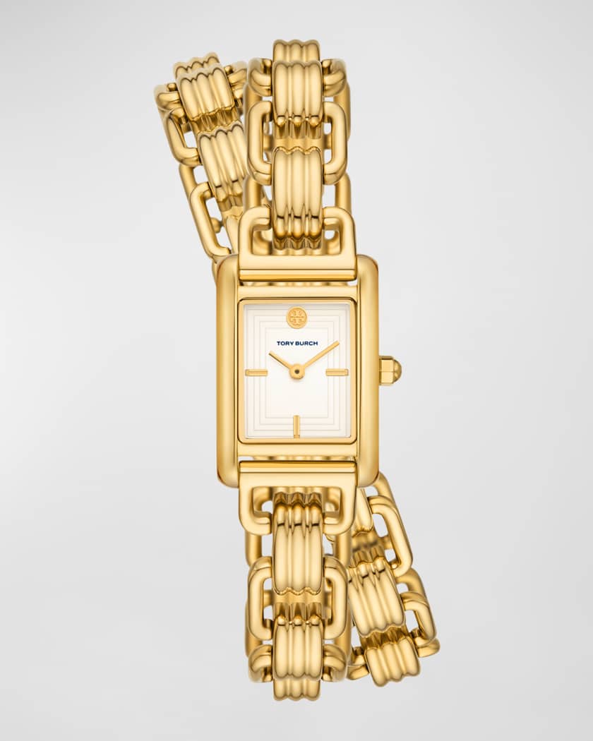 Tory Burch The Eleanor 3-In-1 Watch with Gold-Tone Stainless Steel | Neiman  Marcus