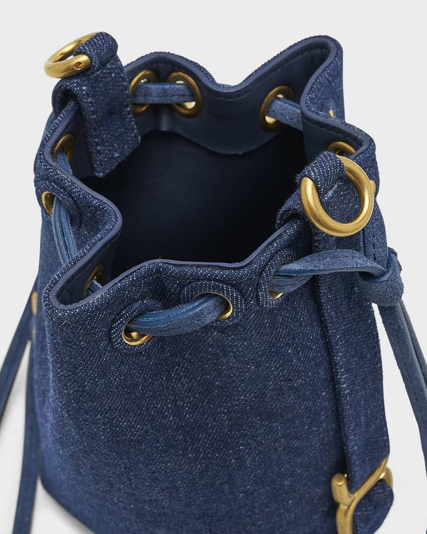 Chloe Marcie Micro Denim Bucket Bag