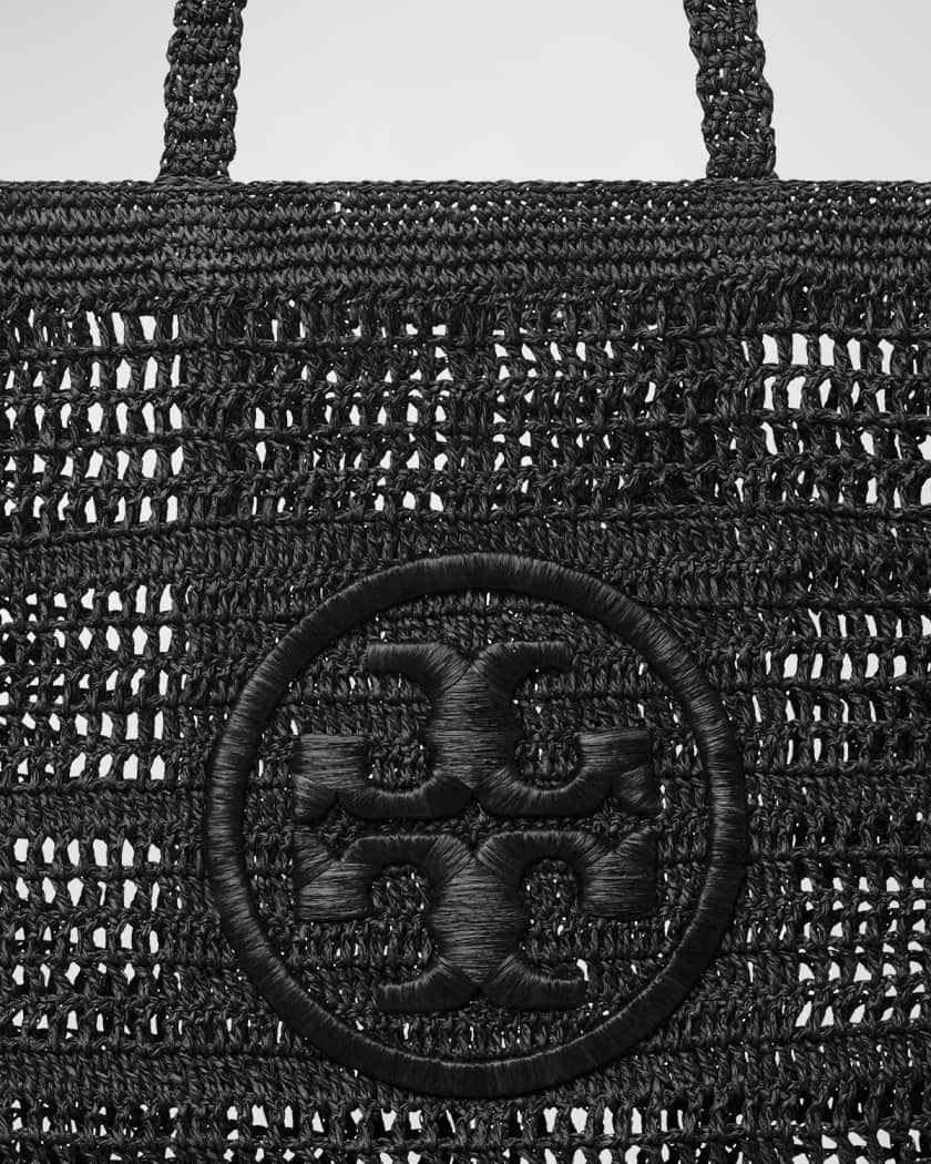 Tory Burch Ella Crochet North-South Tote Bag | Neiman Marcus