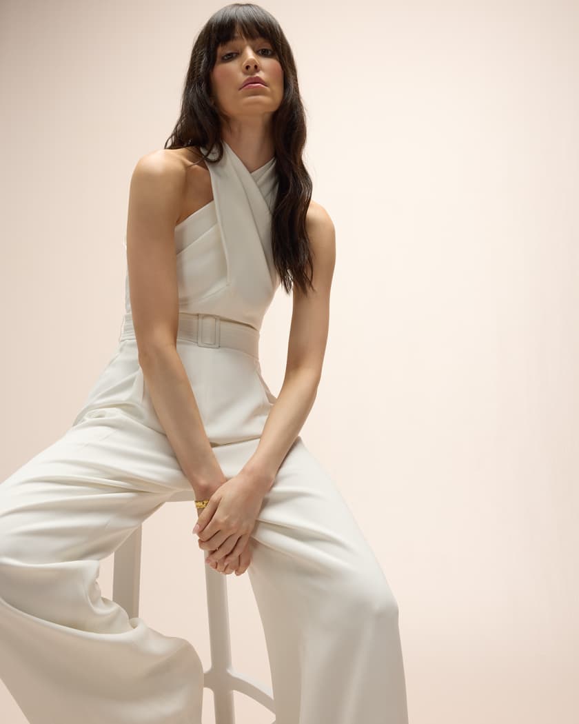 Neiman marcus white jumpsuit best sale