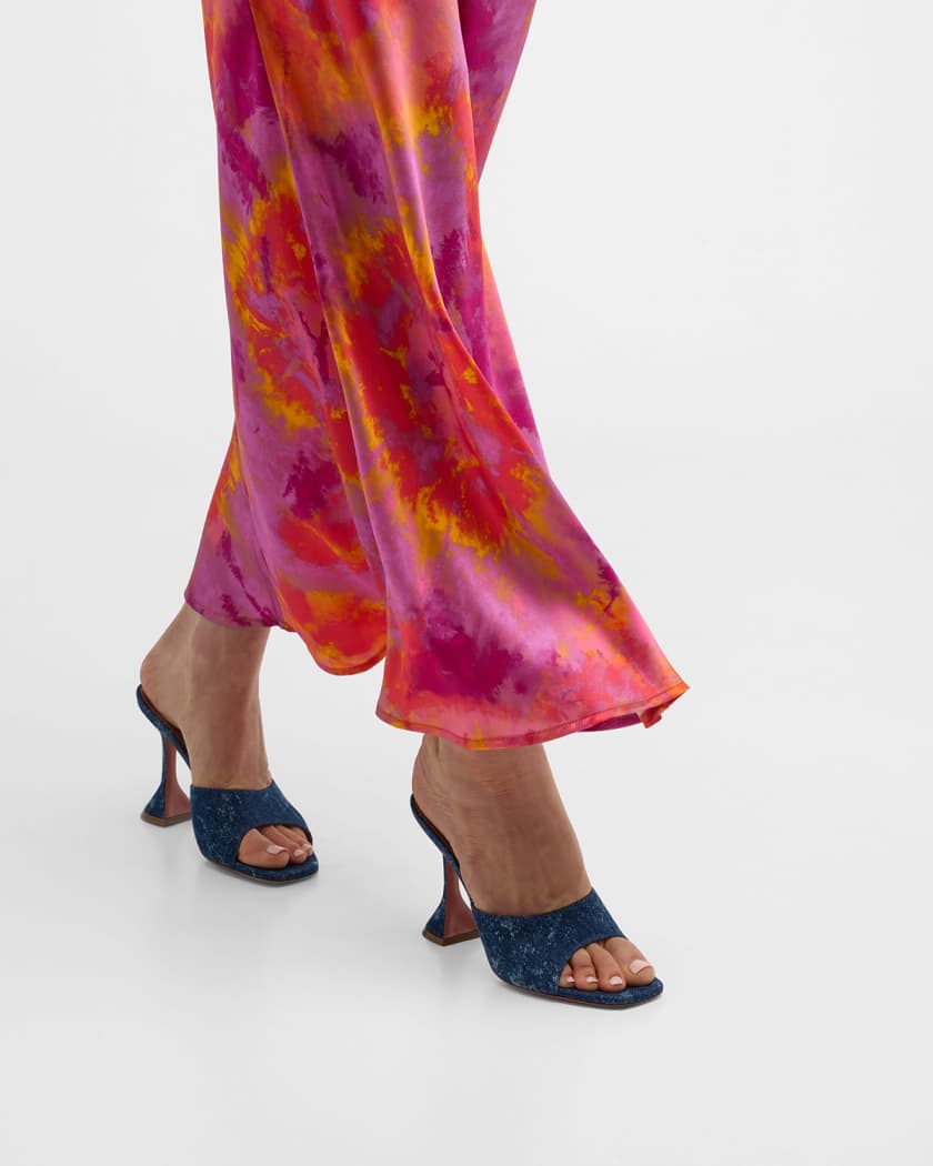 Lupita Denim Mule Sandals