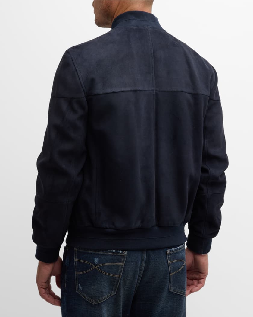 BRUNELLO CUCINELLI Cotton-Jersey Bomber Jacket for Men