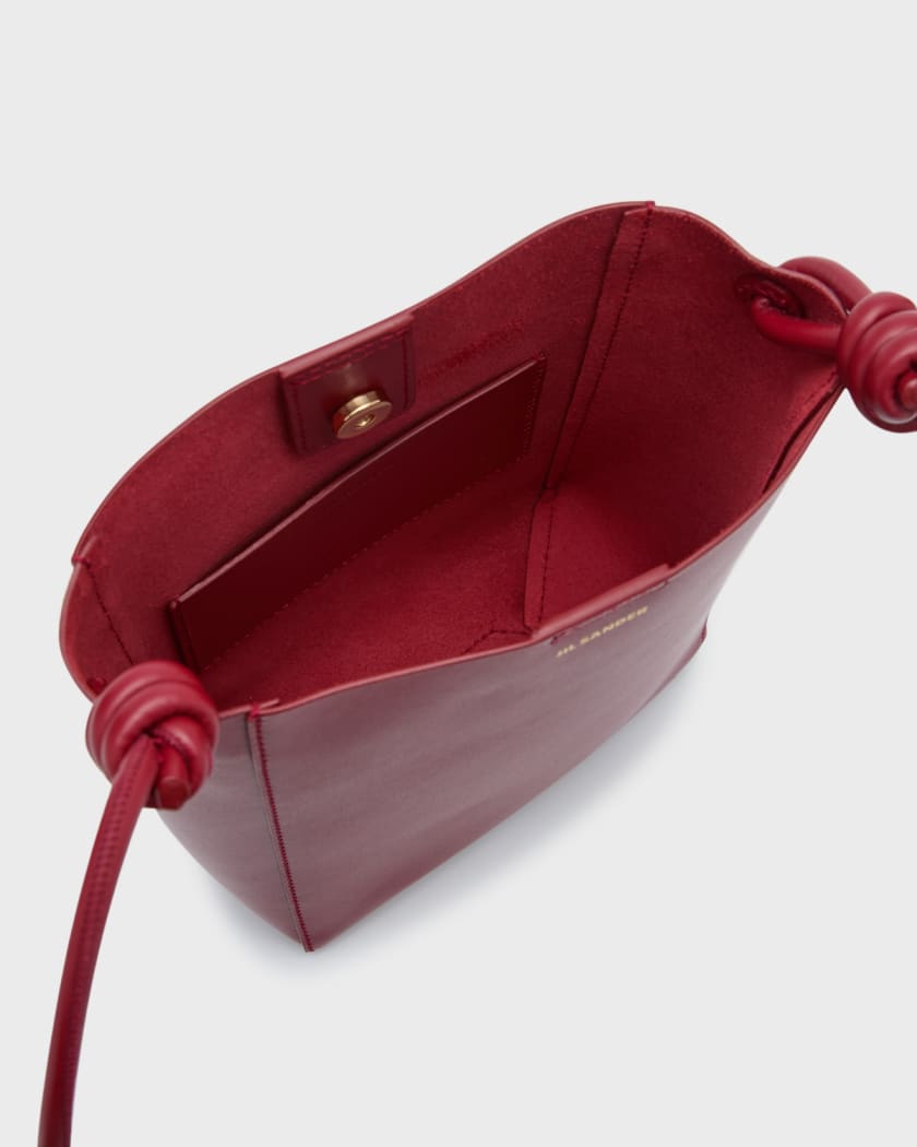 Jil Sander Giro Knot Leather Crossbody Bag | Neiman Marcus