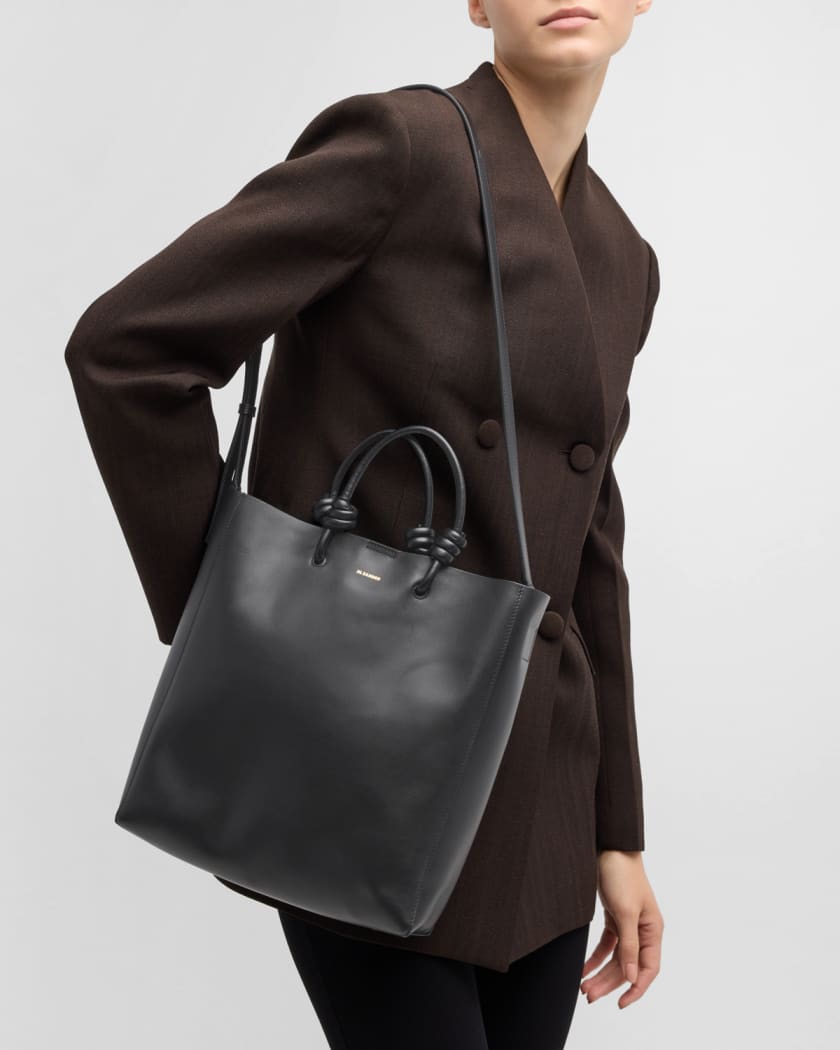 Jil Sander Giro Medium Leather Tote Bag | Neiman Marcus