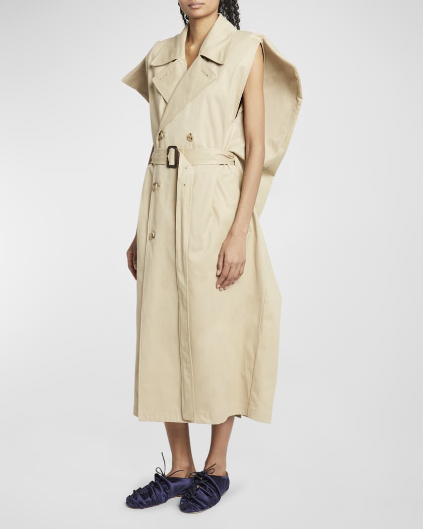JW Anderson Sleeveless Belted Long Kite Trench Coat | Neiman Marcus