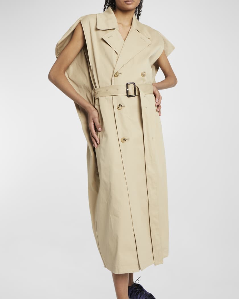 JW Anderson Sleeveless Belted Long Kite Trench Coat | Neiman Marcus
