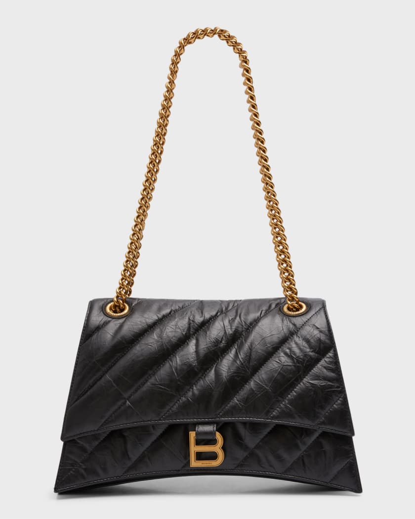 BALENCIAGA, 'CRUSH' QUILTED CHAIN BAG, Women