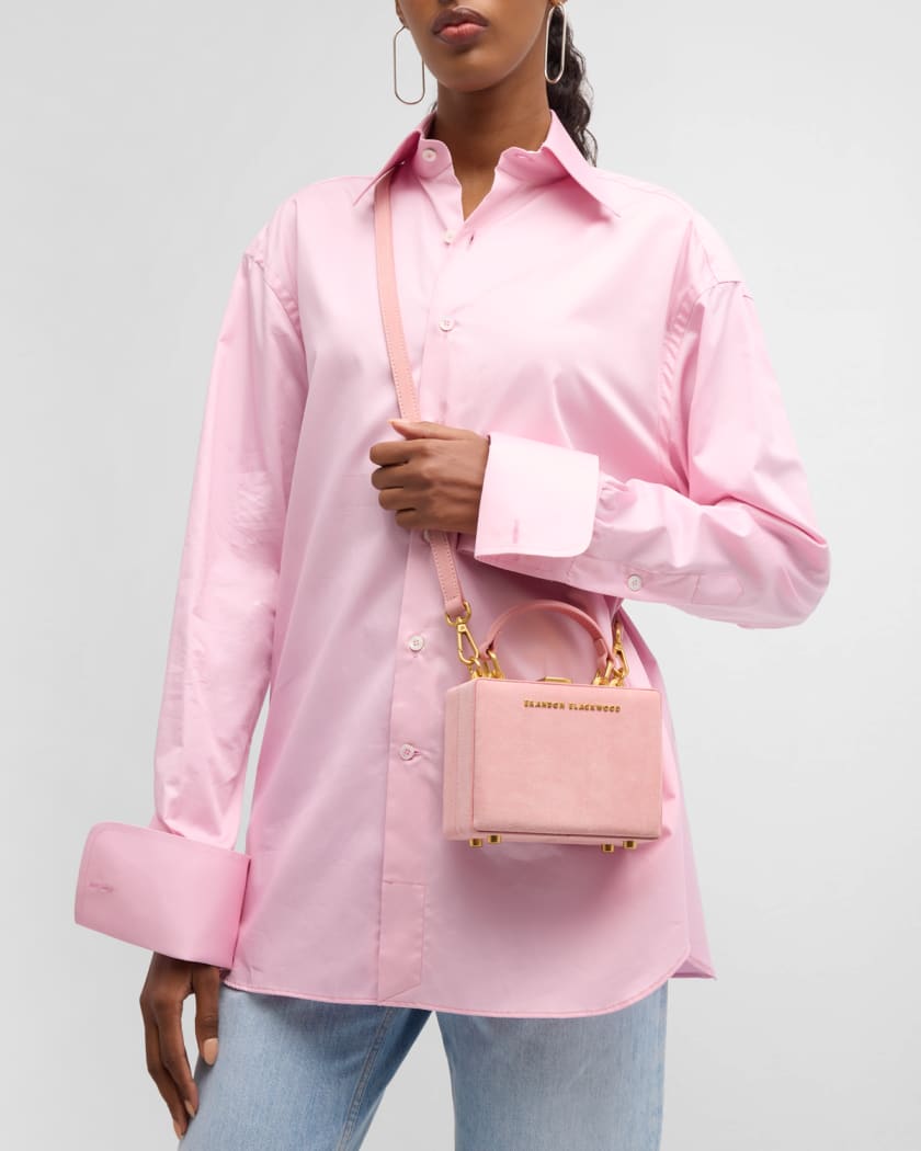 Trunk Media Bag in Pink Leather