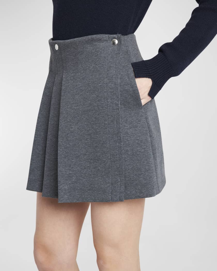 High waist on sale knife pleat skirt
