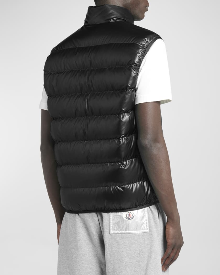 Men's Aube Down Nylon Zip Vest
