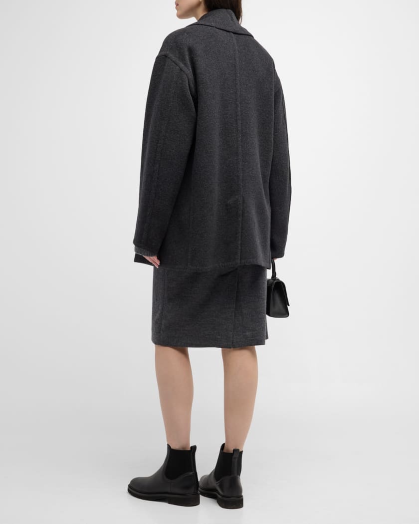 Vince Double Breasted Wool Blend Car Coat Neiman Marcus