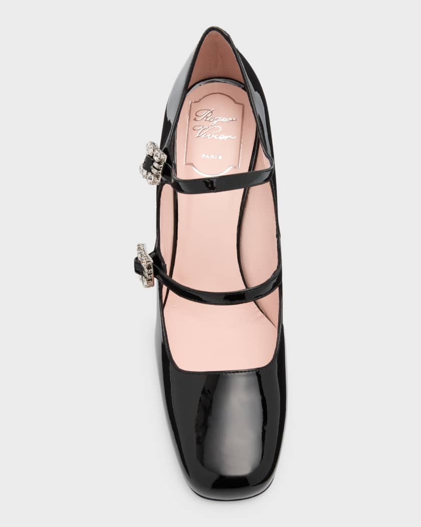 Patent Dual Mary Jane Pumps