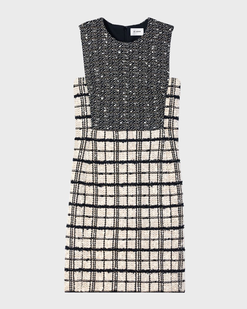 Tweed mid-length dress