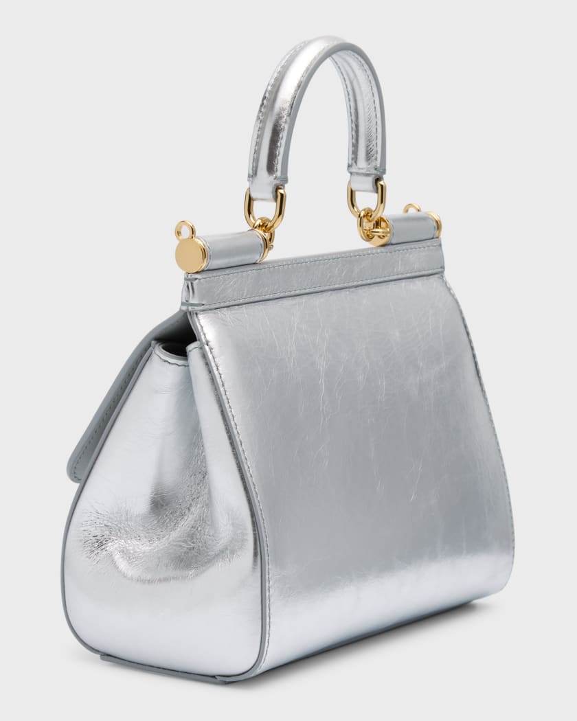 Dolce & Gabbana Grey Stefano/Domenico Sicily Medium Satchel Bag