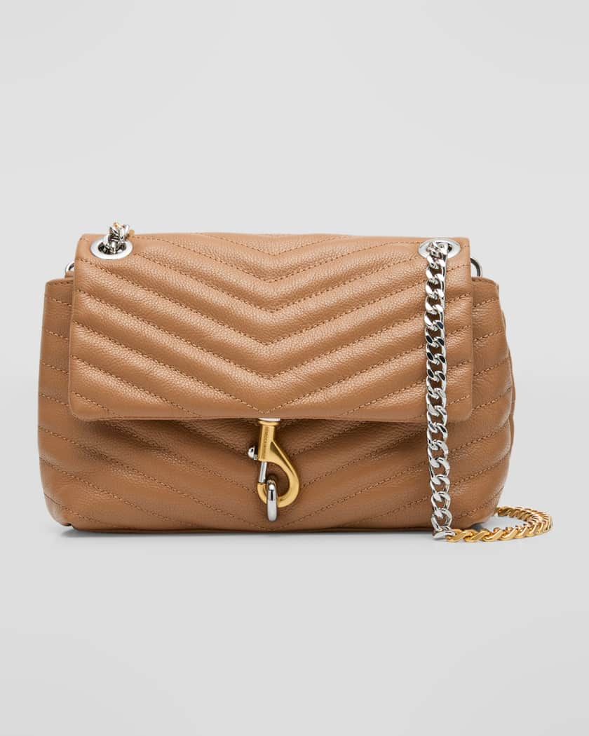 Edie Quilted Leather Crossbody Bag