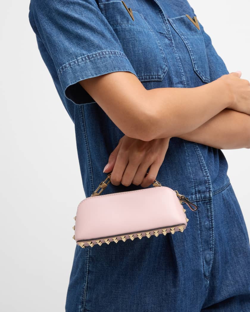 Valentino Rockstud Leather Clutch Bag