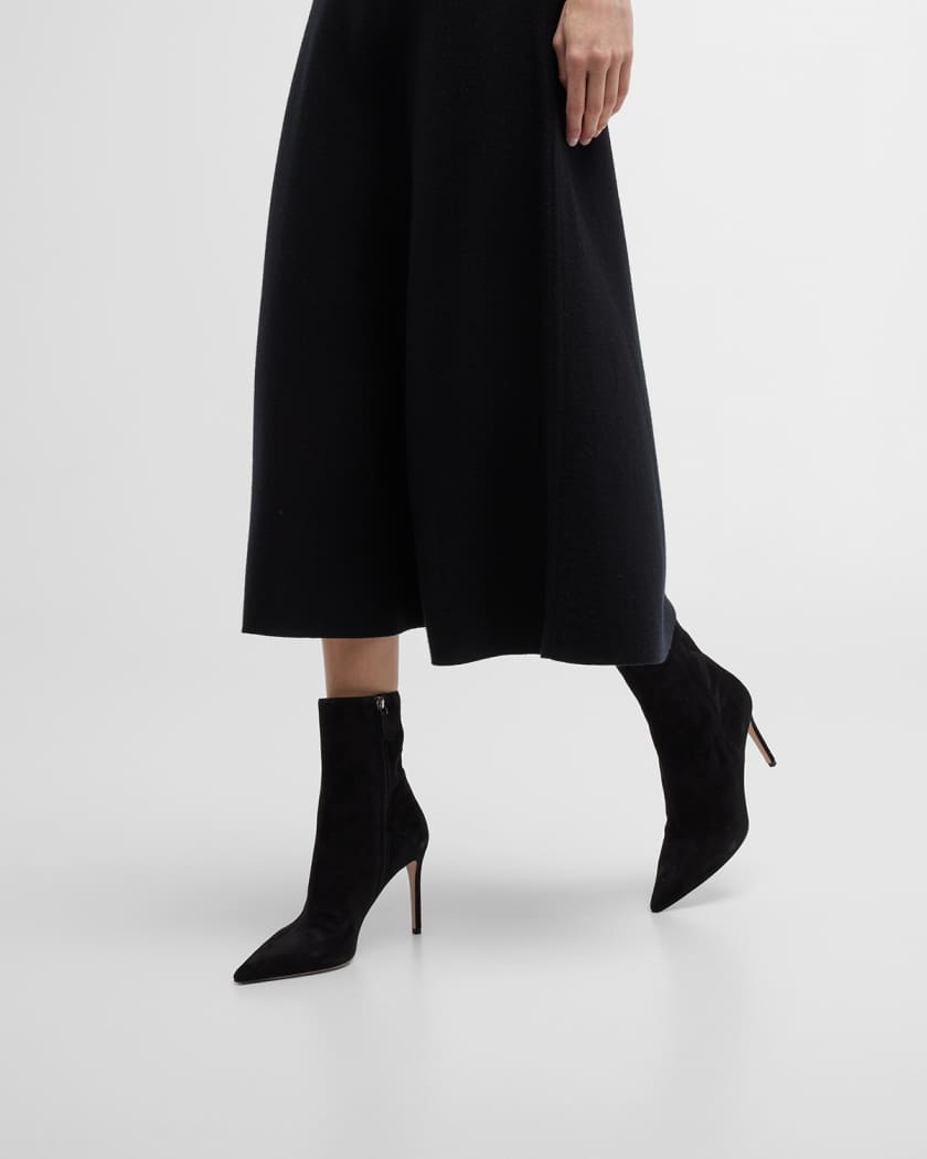 Prada suede ankle top boots