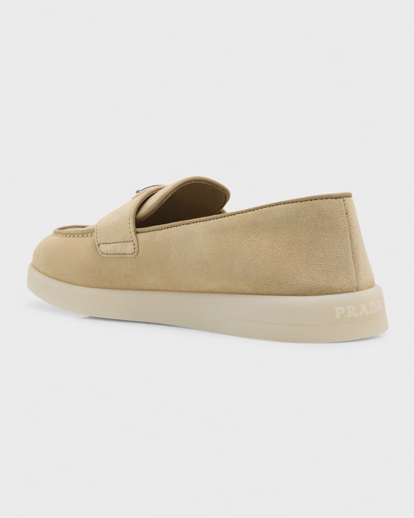 Prada suede loafers womens top