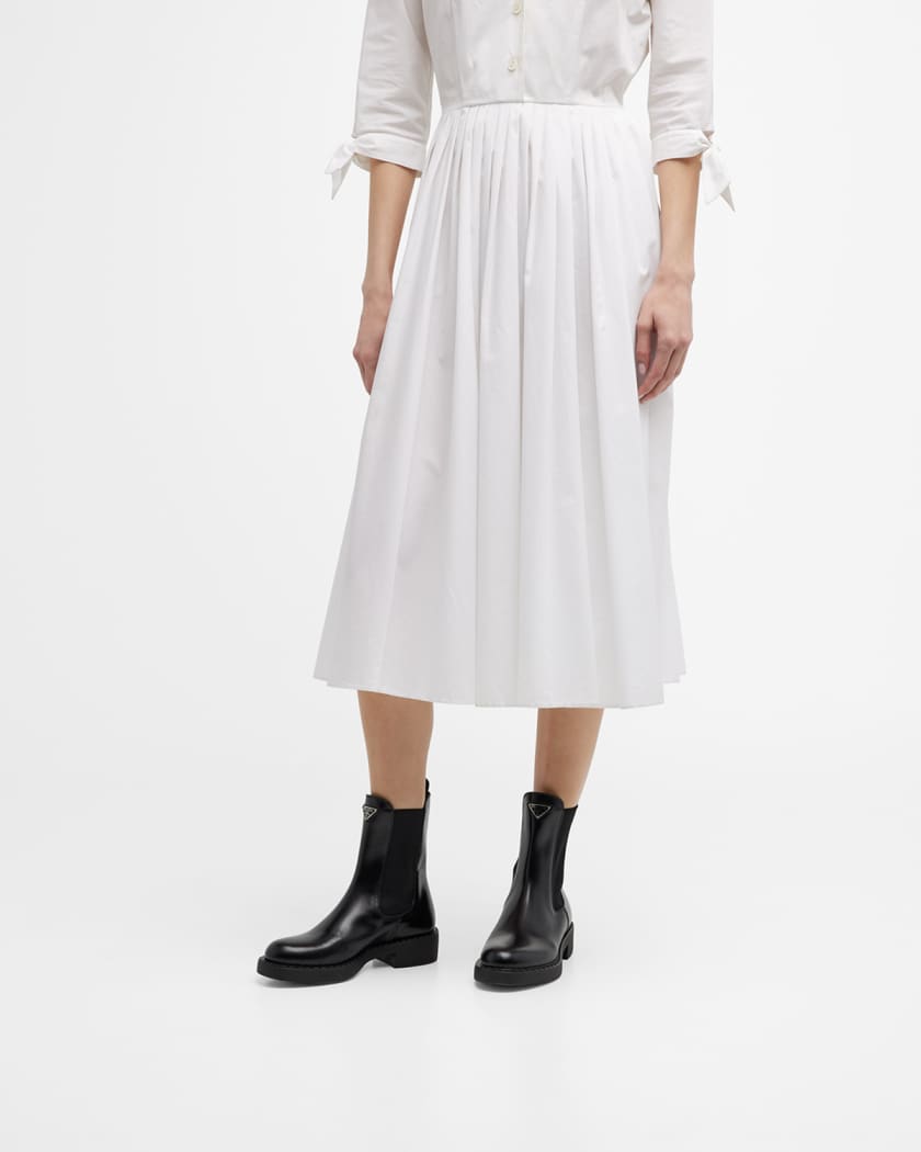 Prada white chelsea boots sales