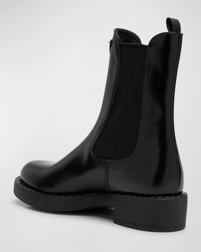 Men's Prada Saffiano Leather Chelsea Boot Nero