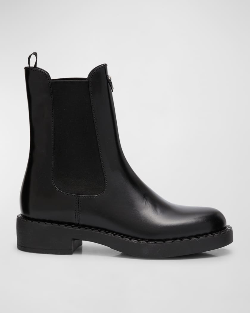 Chocolate Leather Chelsea Boots