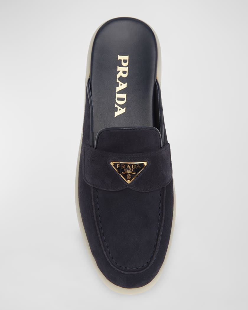 Prada suede mules store