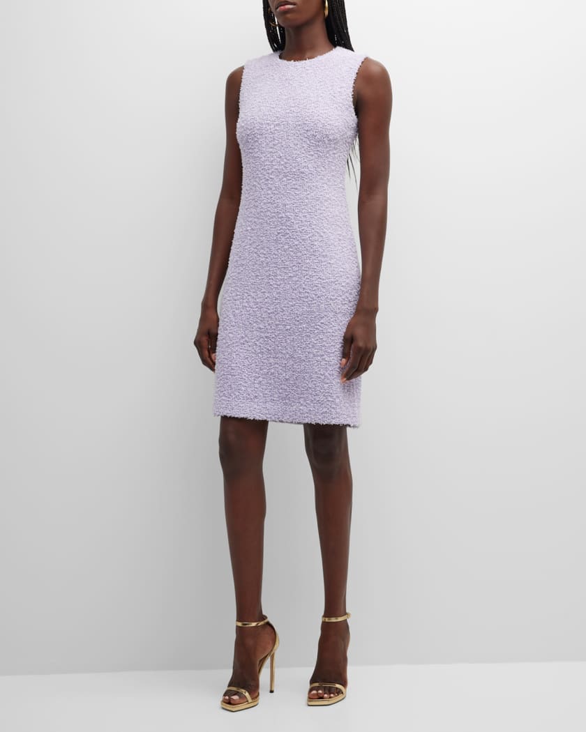 Textured Eyelash Knit Sheath Dress