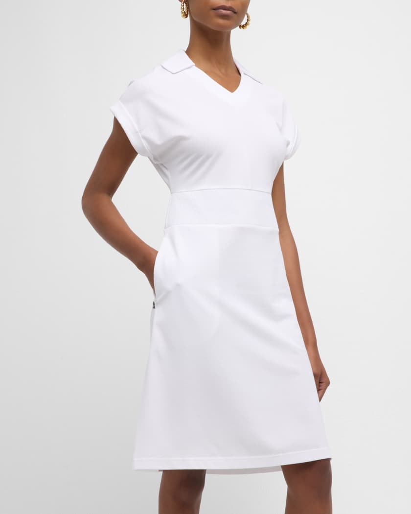 Bogner Vita Short Polo Dress with Logo Detail | Neiman Marcus