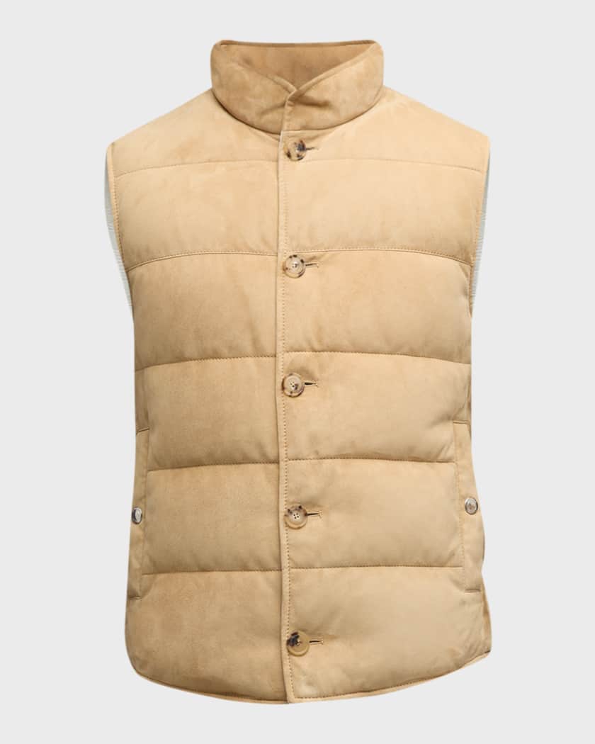 Brunello cucinelli hotsell suede vest