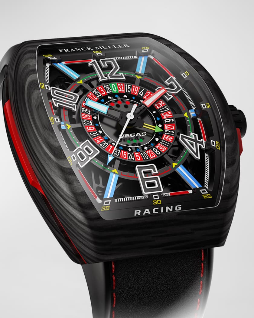 Franck Muller 45mm Vanguard Carbon Racing Vegas Watch Neiman Marcus