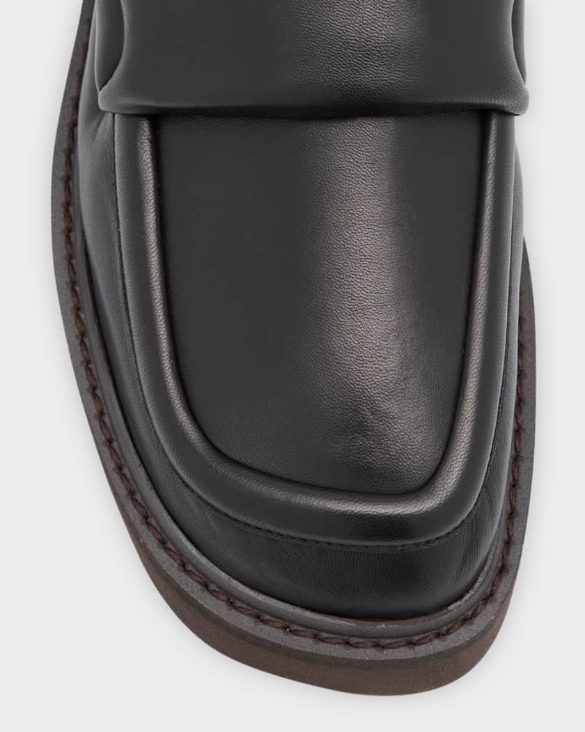 Bottega Veneta Monsieur Embellished Patent-leather Loafers - Men - Black Loafers - EU 41