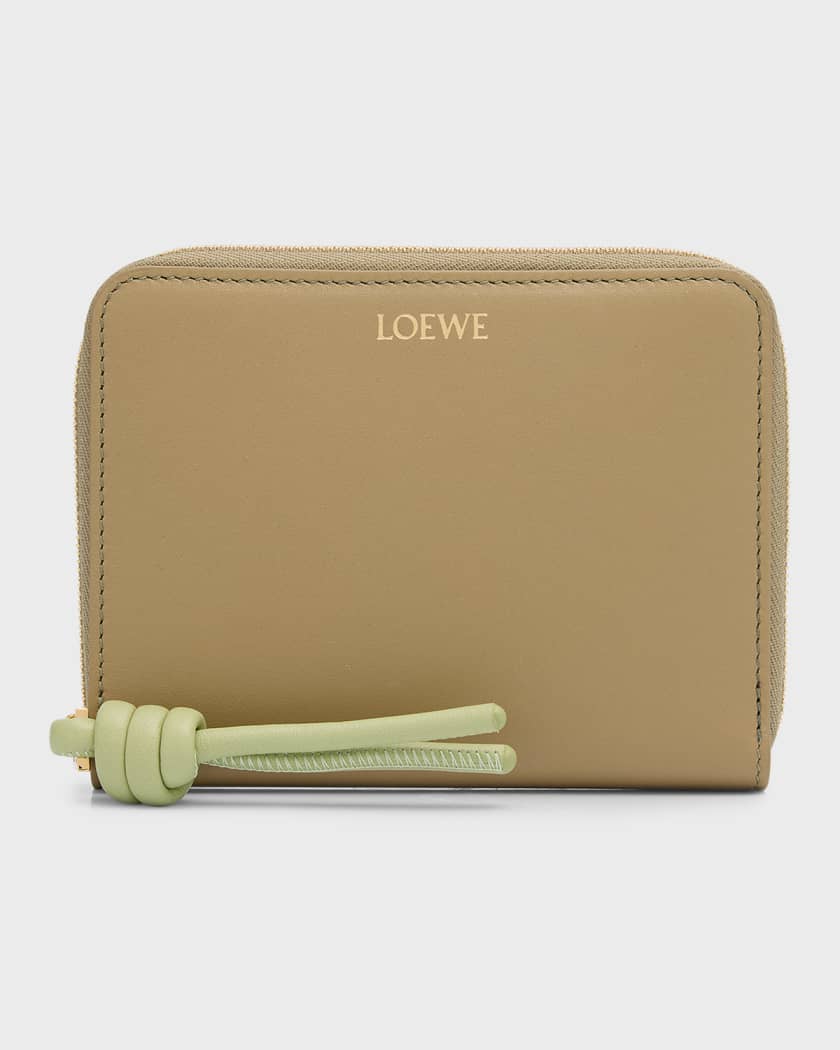 Loewe Leather Knot Zip-Around Wallet