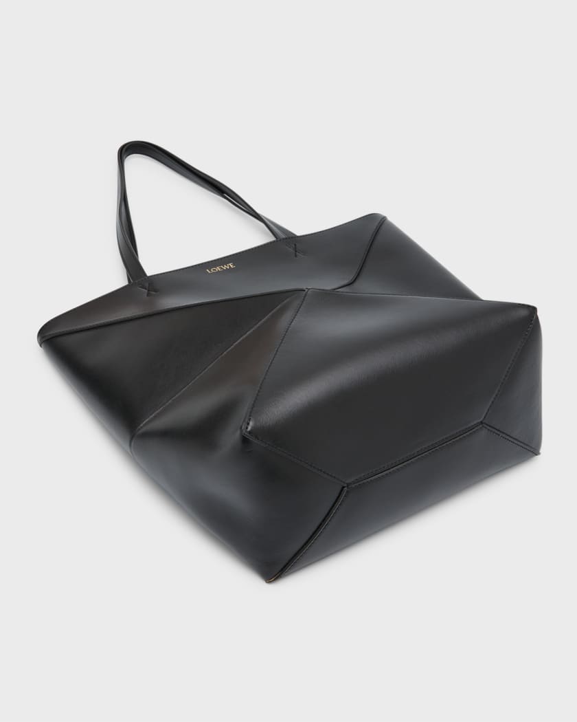 Puzzle Fold leather tote bag