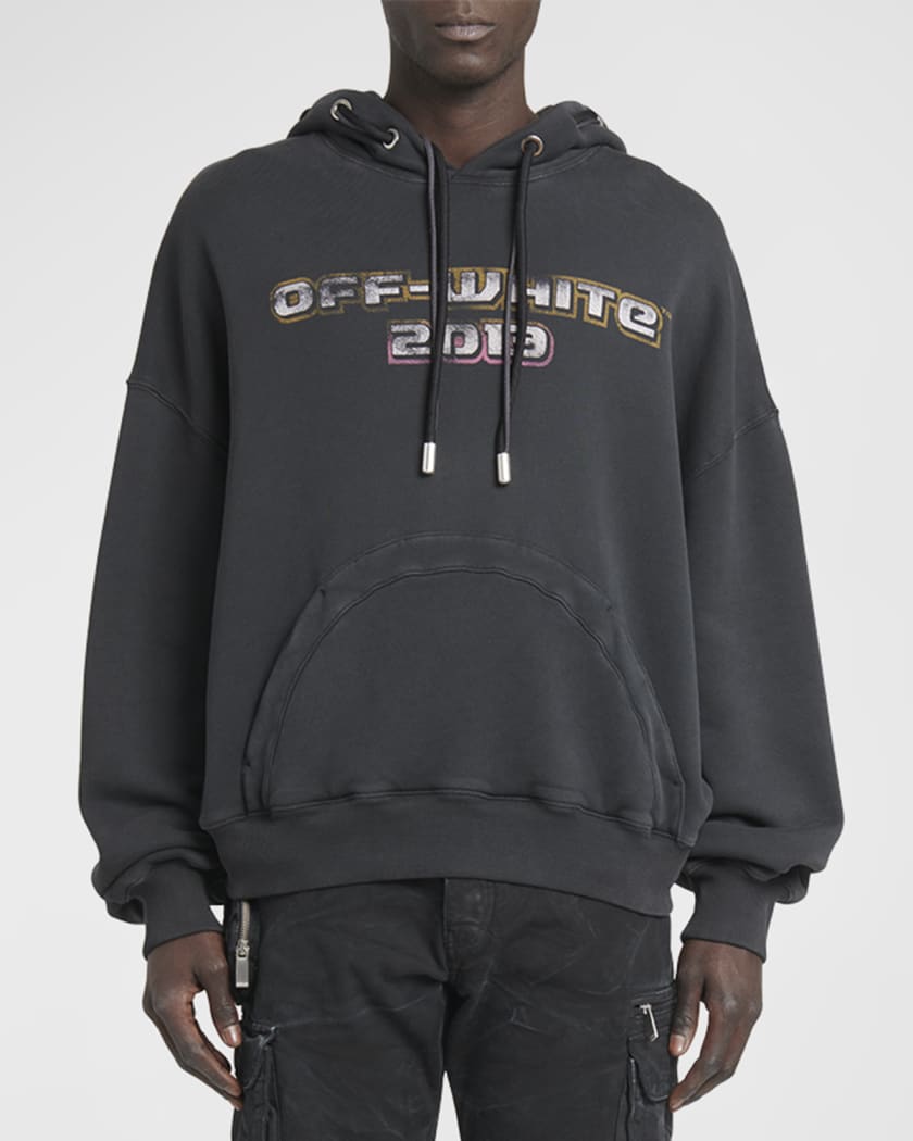 Off-White c/o AC Milan Kid's Logo Hoodie in grey