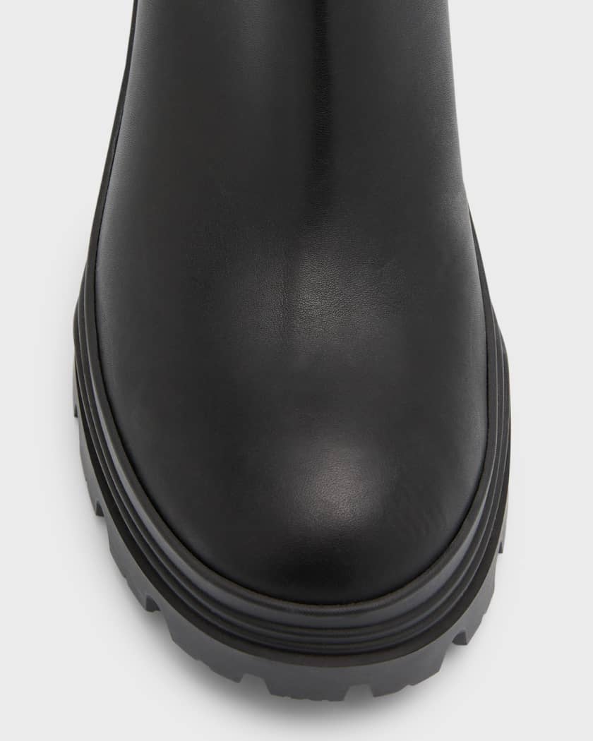 Moncler Envile Calfskin Chelsea Ankle Boots | Neiman Marcus