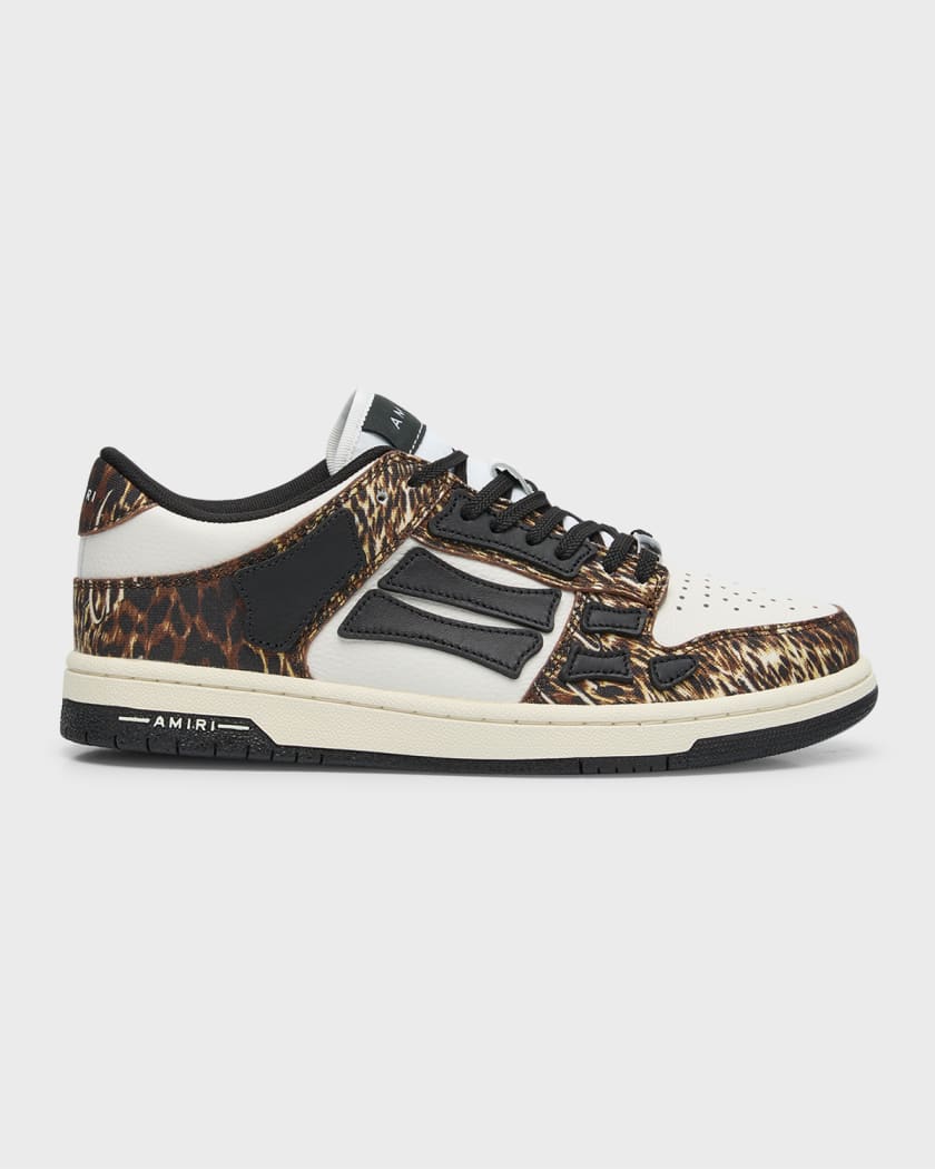 Amiri Skel Animal-Print Low-Top Sneakers Neiman Marcus