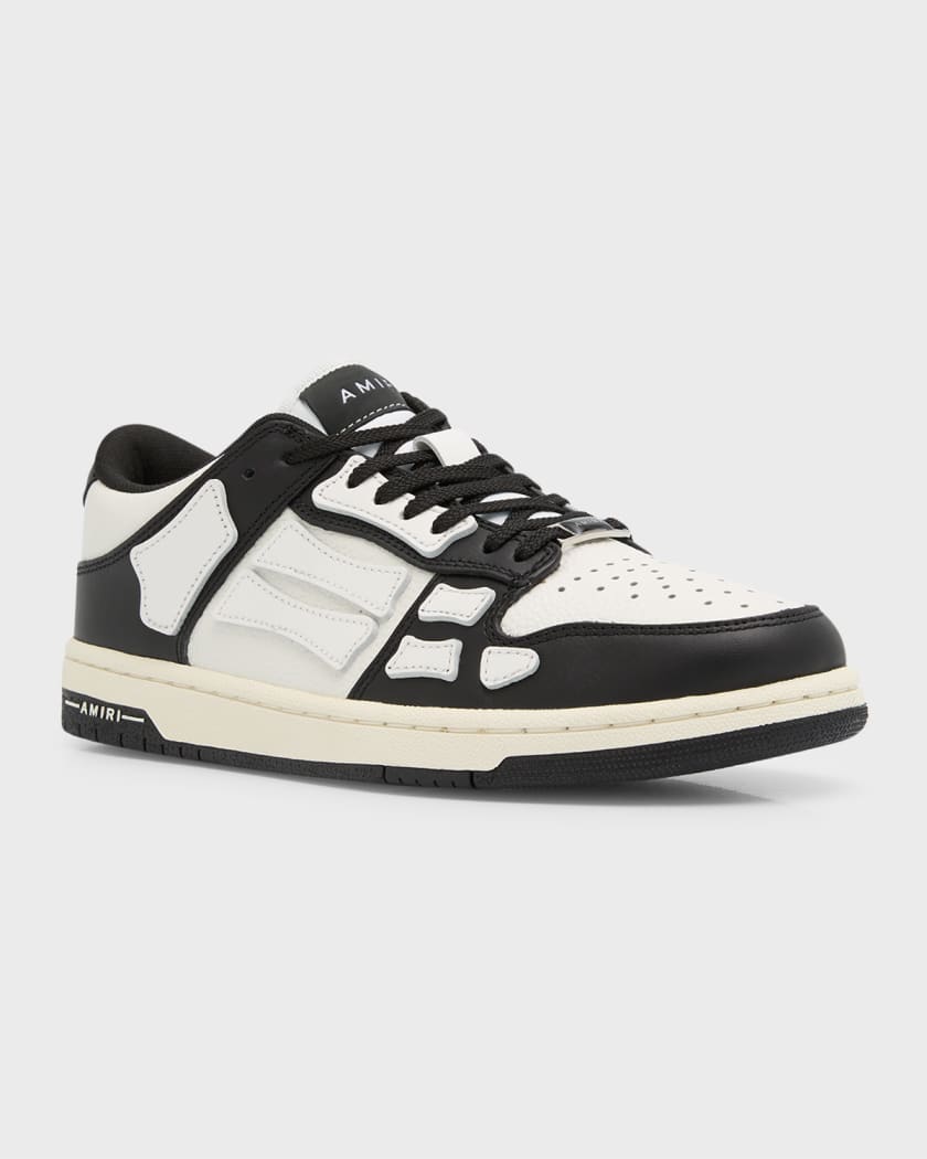 Skel Bicolor Leather Low-Top Sneakers