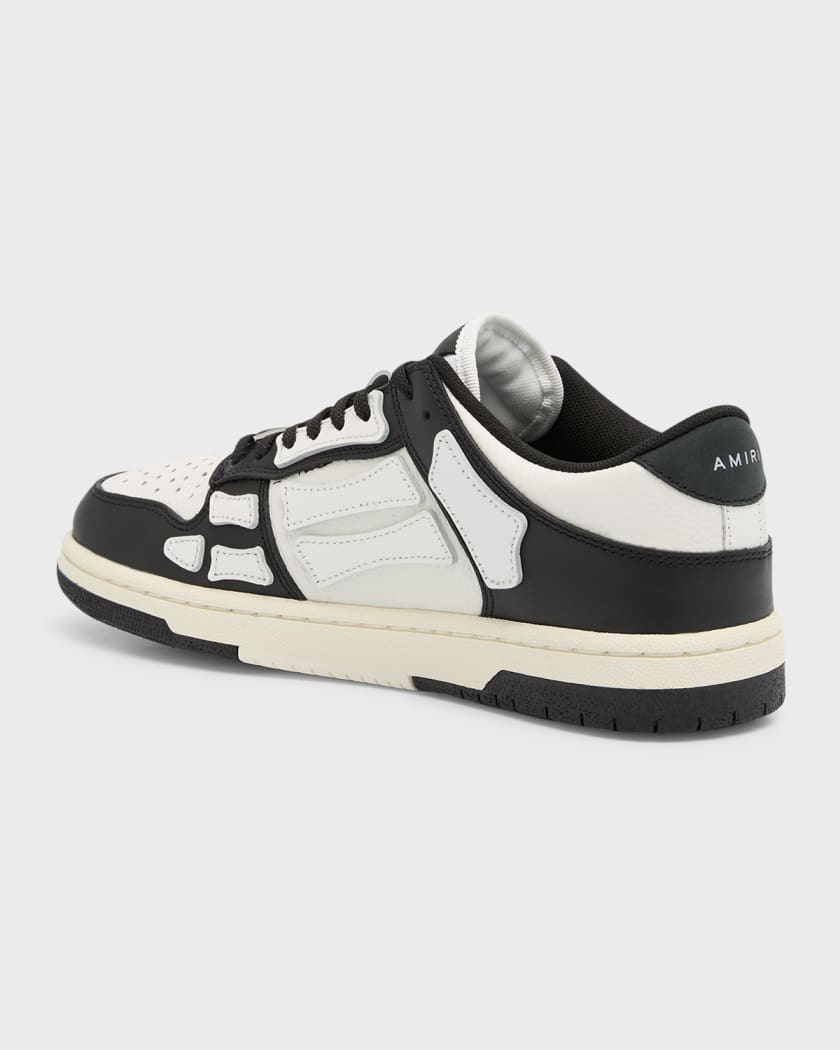 Skel Bicolor Leather Low-Top Sneakers
