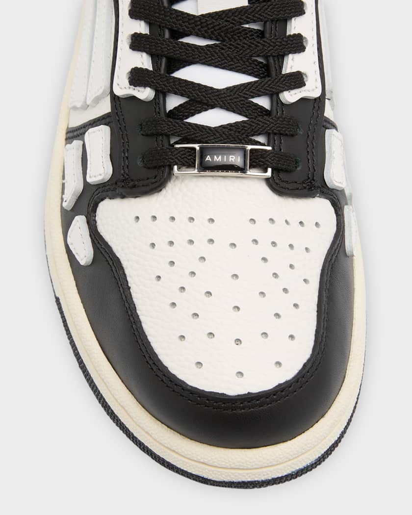 Skel Bicolor Leather Low-Top Sneakers