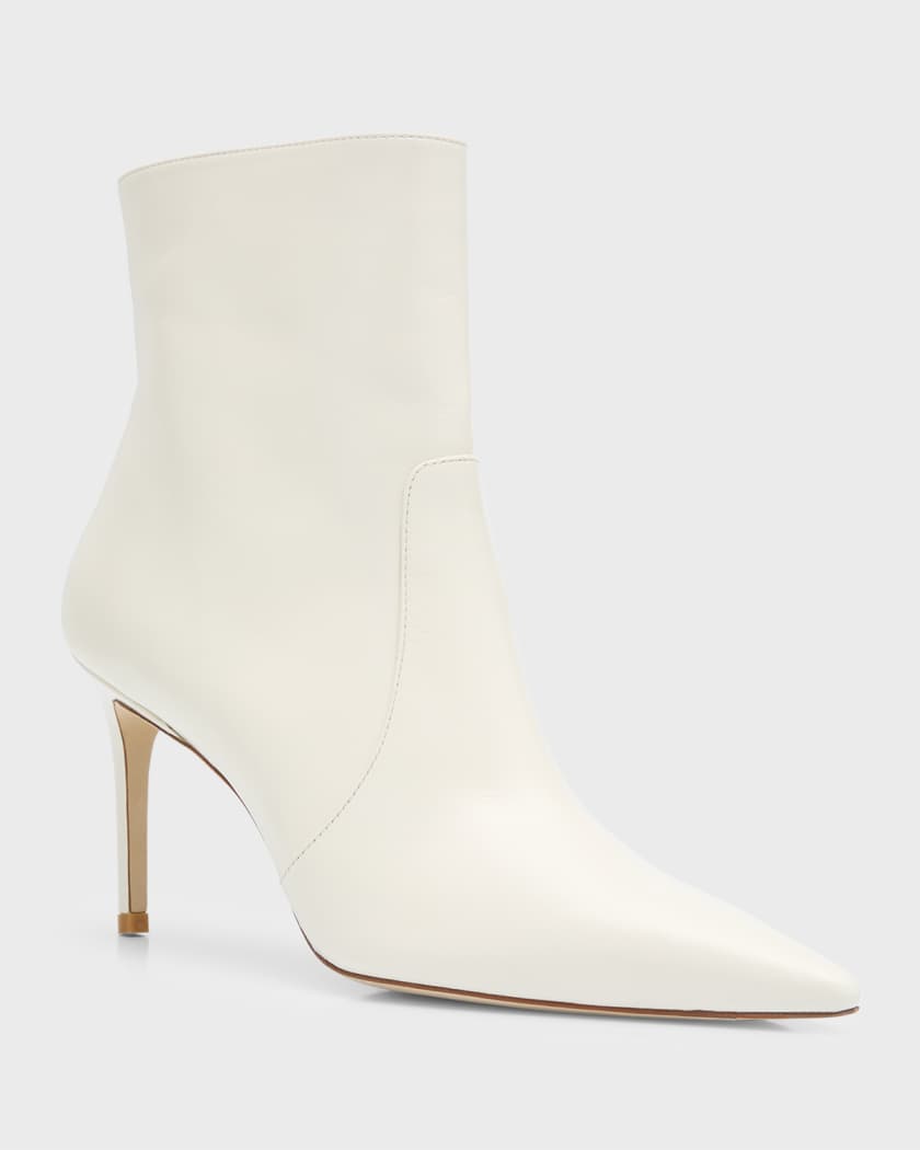 White sales stiletto booties