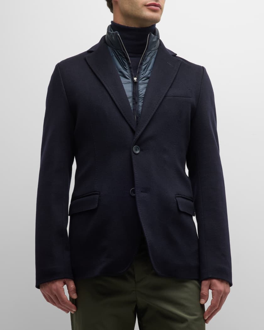 Herno Men s Cashmere Blazer with Windguard Neiman Marcus