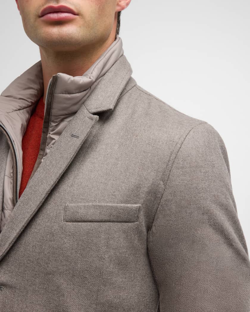 Herno sale bibbed topcoat