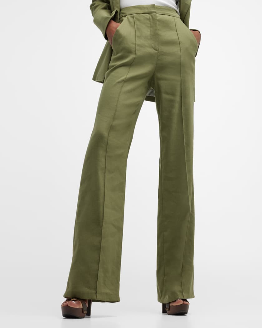 Veronica Beard Noda Tailored Pintuck Pants - Bergdorf Goodman
