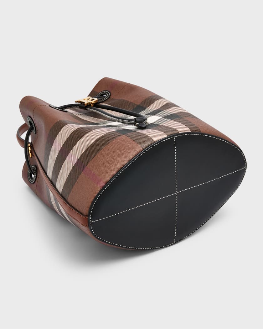 Burberry Nova Check Bucket Bag Brown