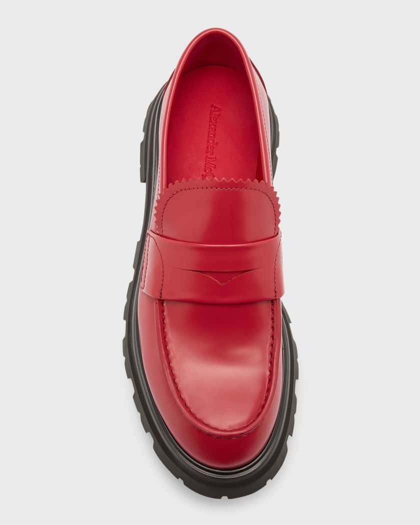 Christian Louboutin LOCK ME MOC Turnlock Leather Loafer Flat