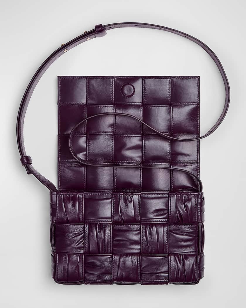 Bottega Veneta Black Intreccio Nylon Padded Cassette Tote Bag  670207VBO808803 - Handbags - Jomashop